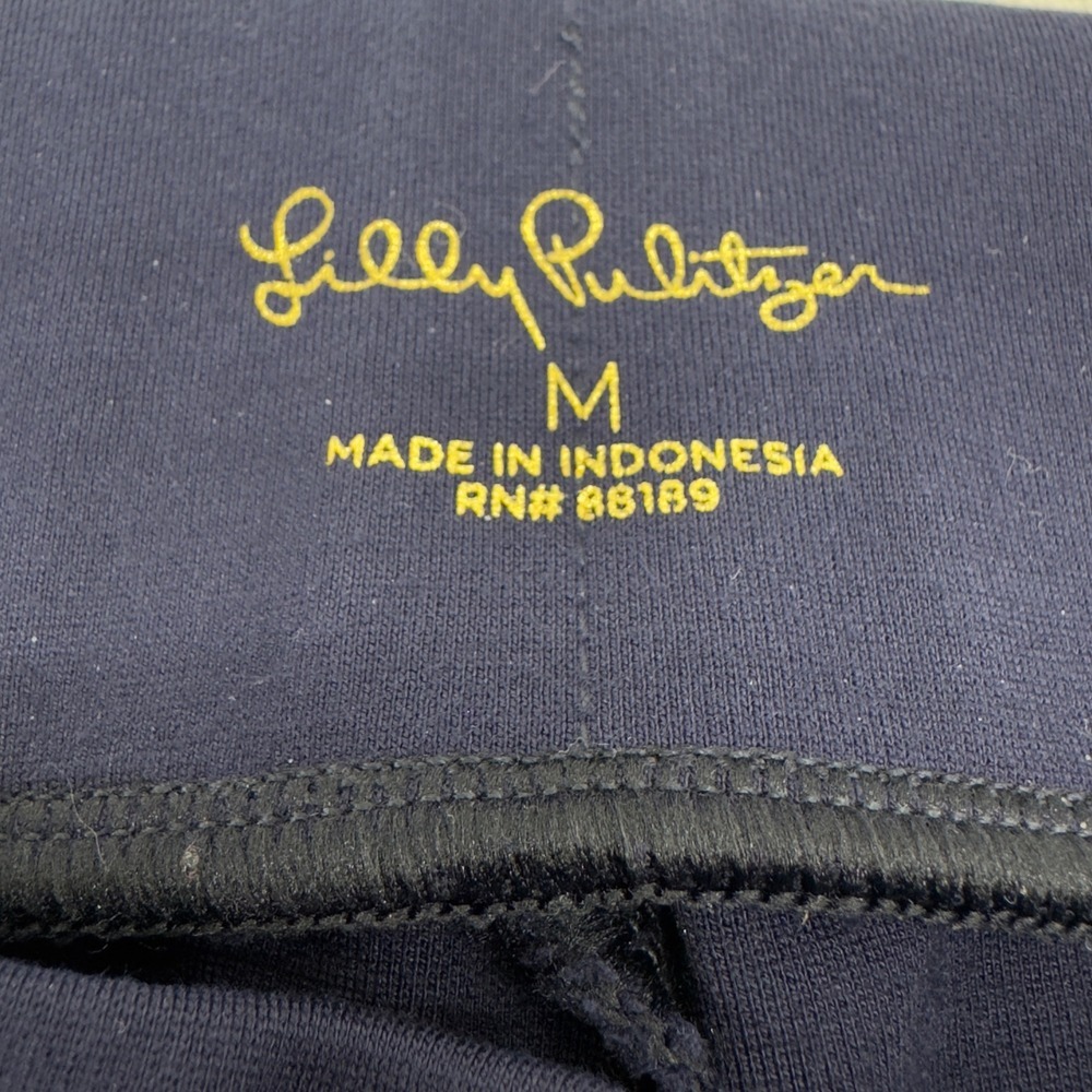 Women's Lilly Pulitzer Navy Blue Stretch Pants/Slacks. Size MED - Picture 5 of 12